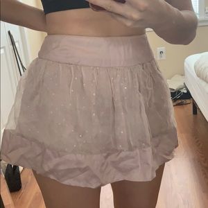 Topshop tulle sparkly SILK skirt